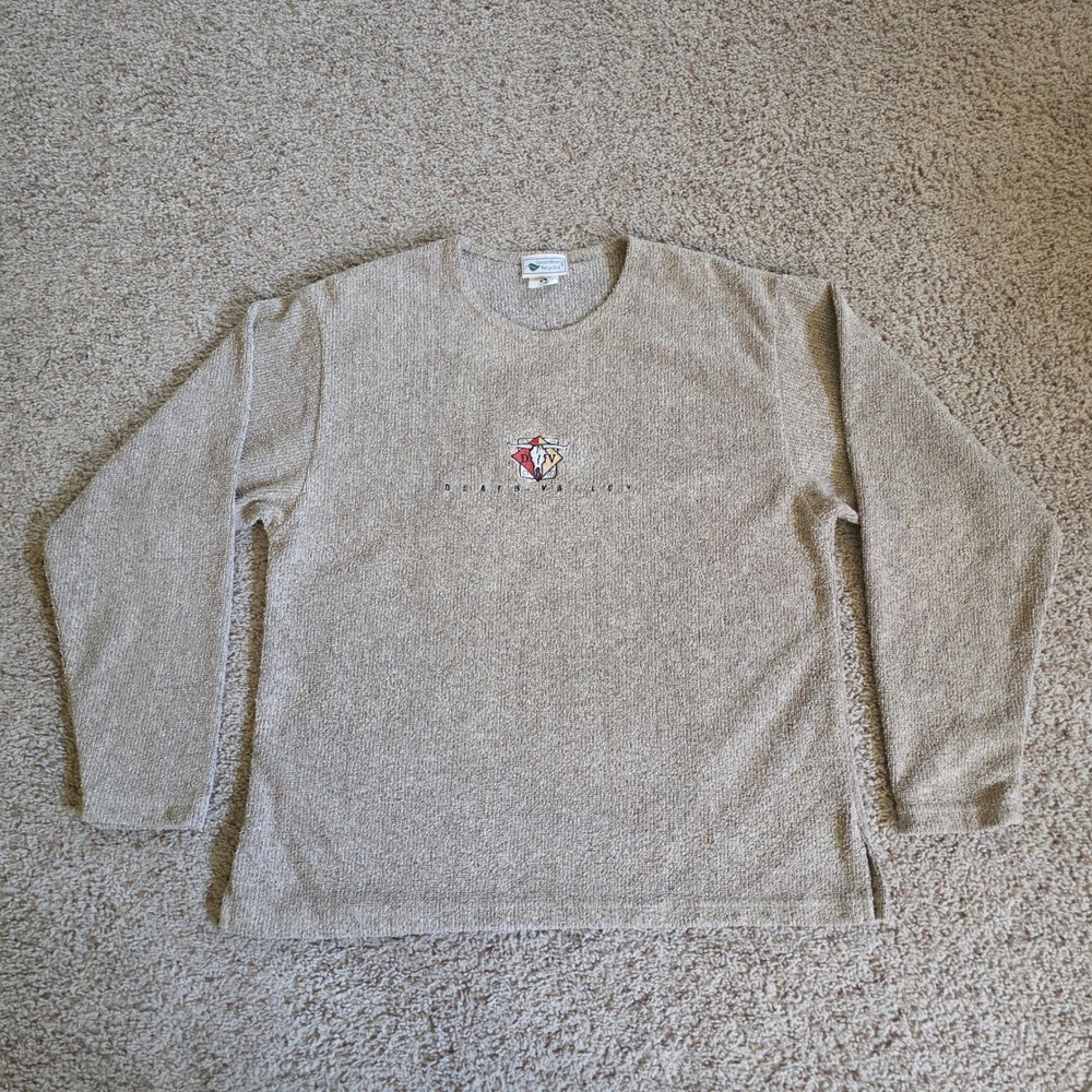 GreenBrand Recycled Death Valley Steer Skull Knit Shirt Mens Medium Tan USA Made